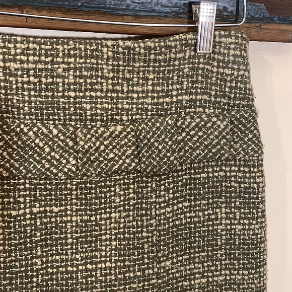 Sandra Angelozzi Green Boucle Trumpet Skirt Size 36 - Picture 7 of 16